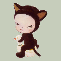 Yoshitomo Nara Cute Cat Classic Tee | Teevron