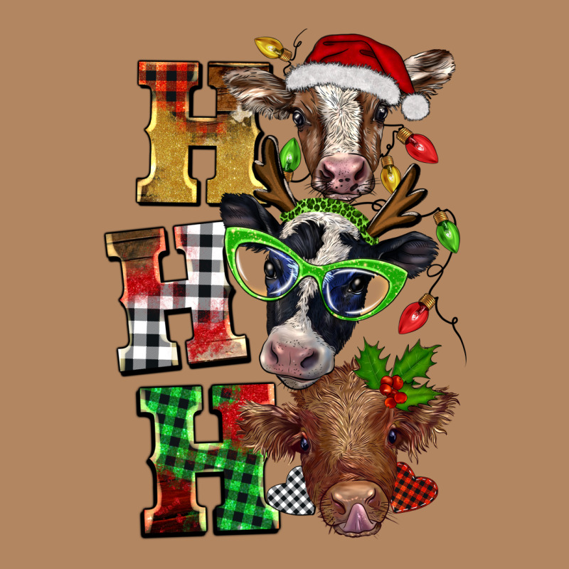 Christmas Ho Ho Ho Cow Long Sleeve Tee by BarkalooDesign | Teevron
