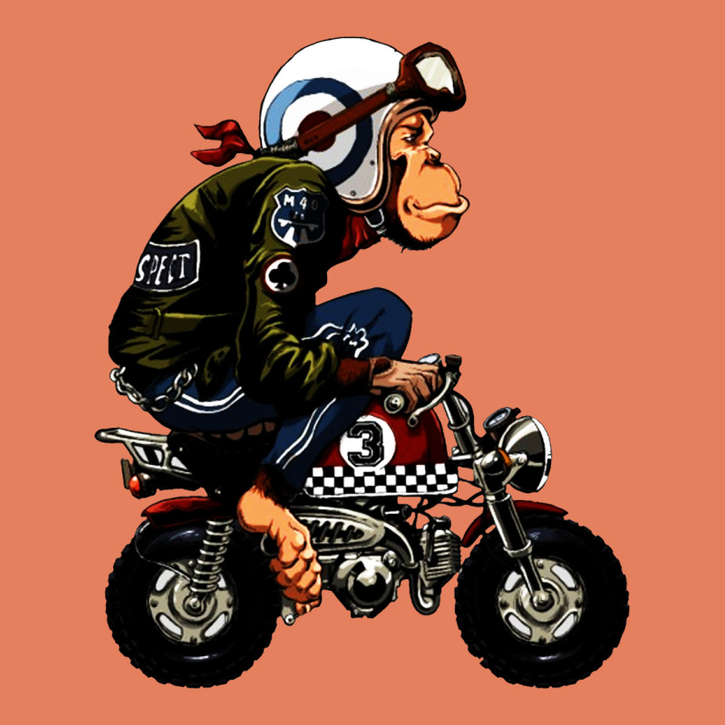 Monkey Bike Cartoon Classic Tee by artisFamous | Teevron