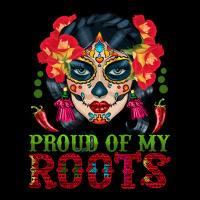 Sugar Skull Woman Proud Of My Roots Heavy Core Tee | Teevron