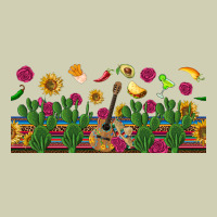 Mexican Sombrero Guitar Rose Cactus Libbey  Cup Heavy Core Tee | Teevron