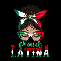 Proud Latina Messy Bun Mama Heavy Core Tee | Teevron