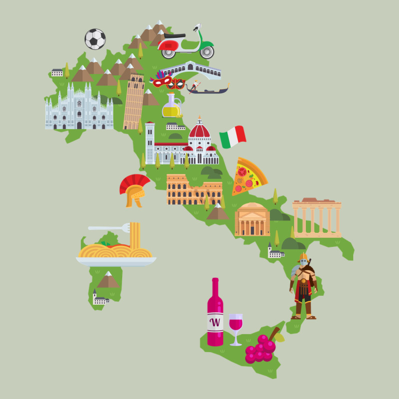 Italy Map Classic Tee by artisFamous | Teevron