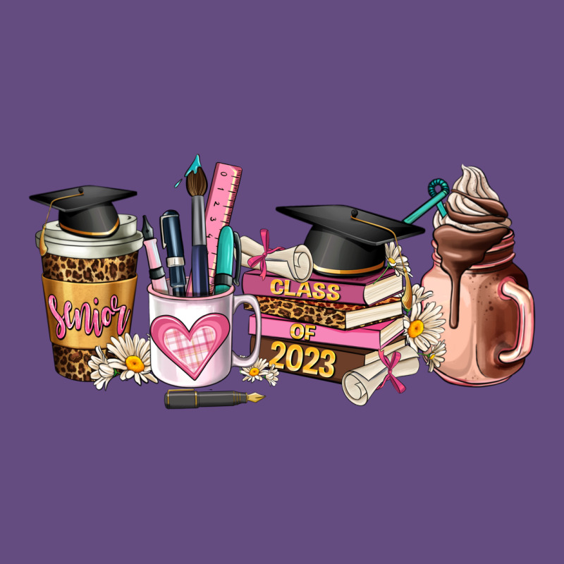 Senior 2023 Graduation Coffee Cups Vintage Hoodie by AdoDesignShop | Teevron
