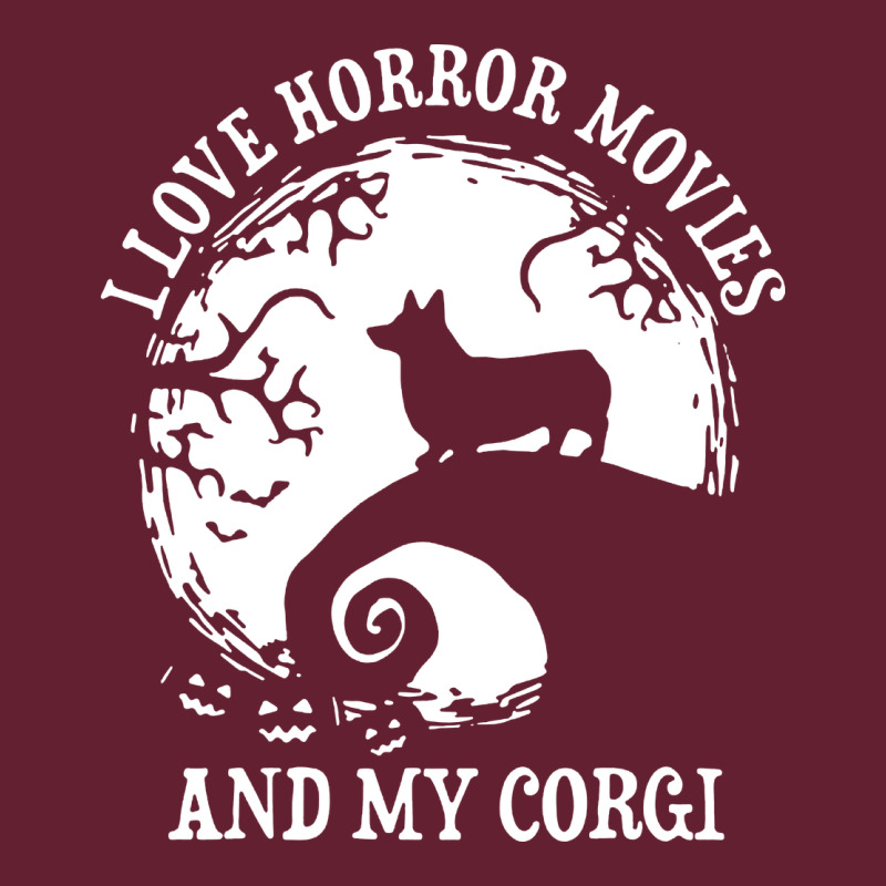 I Love Horror Movies And My Corgi Funny Corgi Classic Tee by artisFamous | Teevron