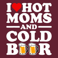 I Love Heart Hot Moms Cold Beer Funny Adult Drinking Joke Classic Tee | Teevron