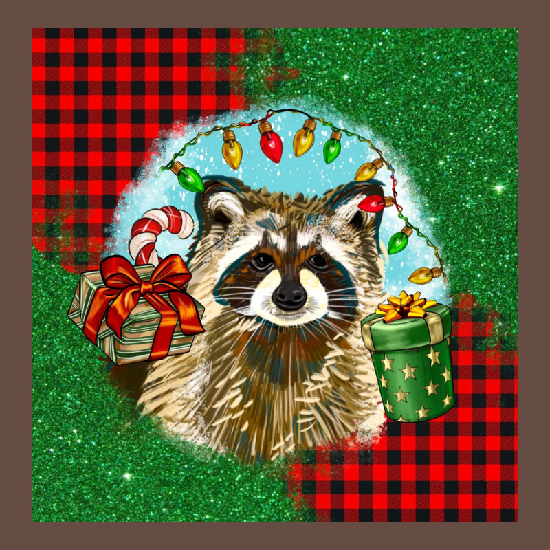 Christmas Raccoon Long Sleeve Tee by BarkalooDesign | Teevron