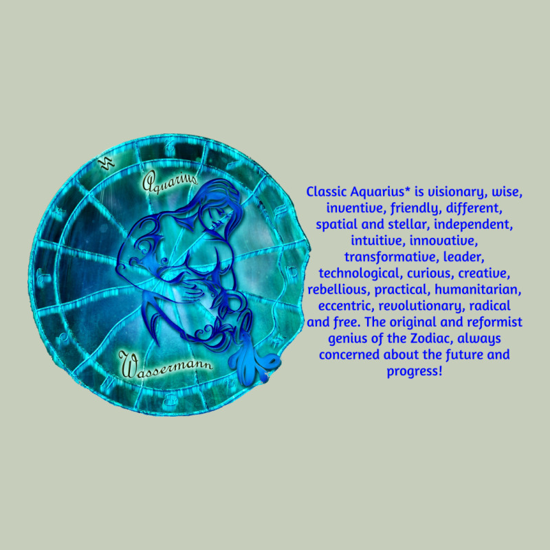 Aquarius Sign Zodiac Astrology Horoscope T-shirt Classic Tee by artisFamous | Teevron