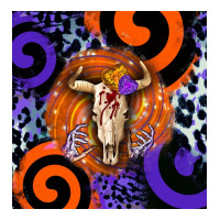 halloween bull skull | Teevron