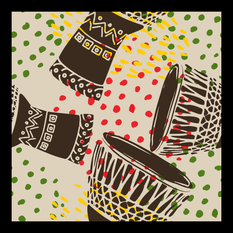 African Drum Seamless Pattern Heavy Core Tee by BundleAndBundleShop | Teevron