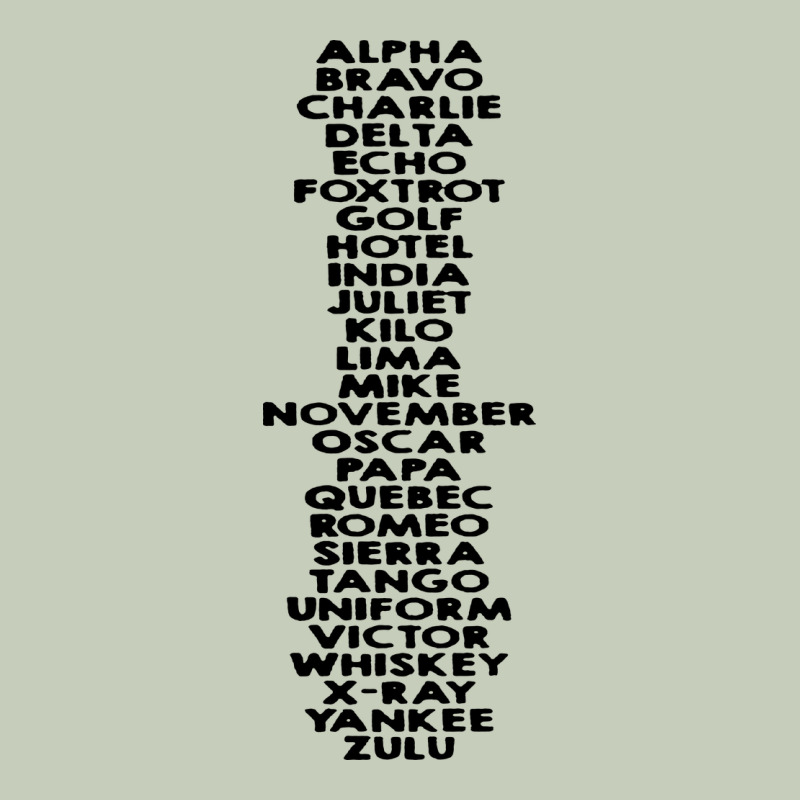 Phonetic Alphabet Classic Tee by artisFamous | Teevron