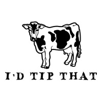 i'd tip that funny cow tipping design | Teevron