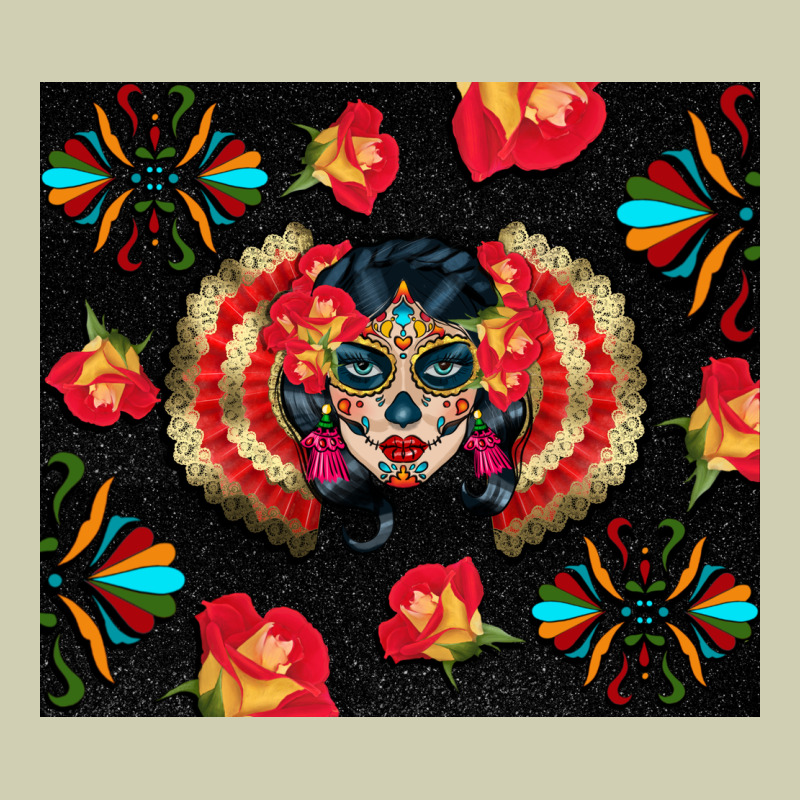 Sugar Skull Tumbler Heavy Core Tee by BundleAndBundleShop | Teevron