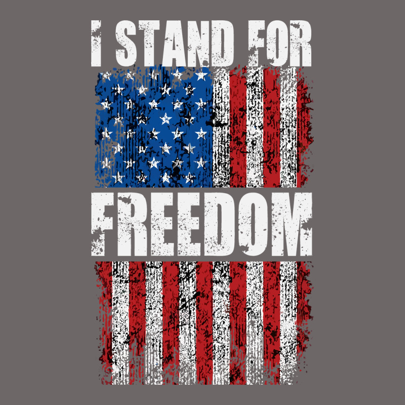 I Stand For Freedom With A Distressed American Flag Classic Tee by artisFamous | Teevron