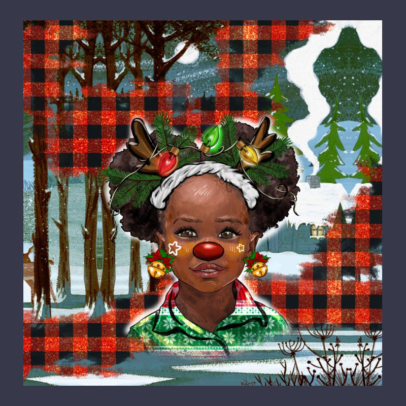 Christmas African Girl Long Sleeve Tee by BarkalooDesign | Teevron