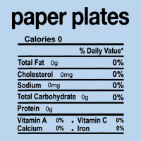Paper Plates Nutrition Facts Funny Thanksgiving Christmas Classic Tee | Teevron