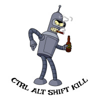 Futurama Ctrl Alt Shift Kill Bender | Teevron