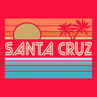 Santa C.r.u.z Cali Sunset 70s 80s Surfer Summer Sun Classic Tee | Teevron