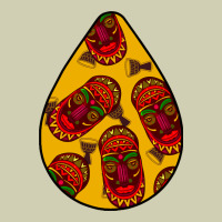 African Masks Teardrop  5 Heavy Core Tee | Teevron
