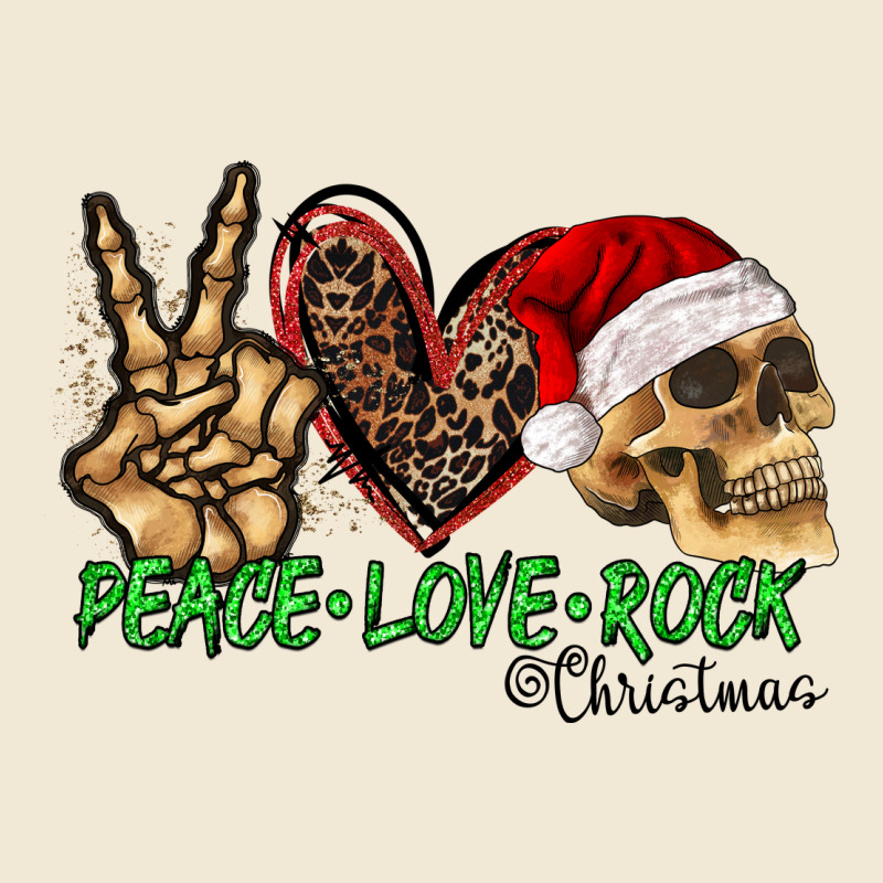Peace Love Rock Christmas Premium Tee by CowhideDigitalArt | Teevron