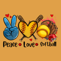 Peace Love  Softball Premium Hoodie | Teevron