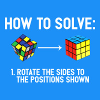 Youth Rubiks Cube Rotate The Sides To The Position Shown Cube Classic Tee | Teevron