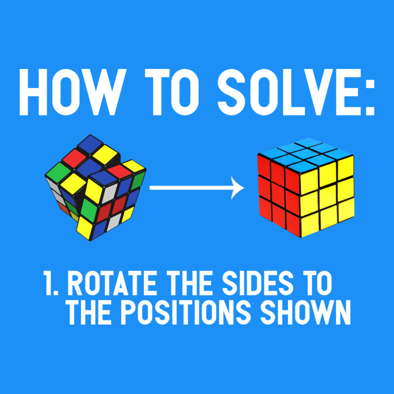 Youth Rubiks Cube Rotate The Sides To The Position Shown Cube Classic Tee by DesigneFamous | Teevron