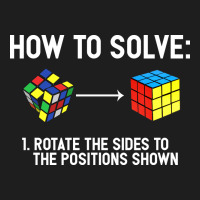 Youth Rubiks Cube Rotate The Sides To The Position Shown Cube Classic Tee | Teevron