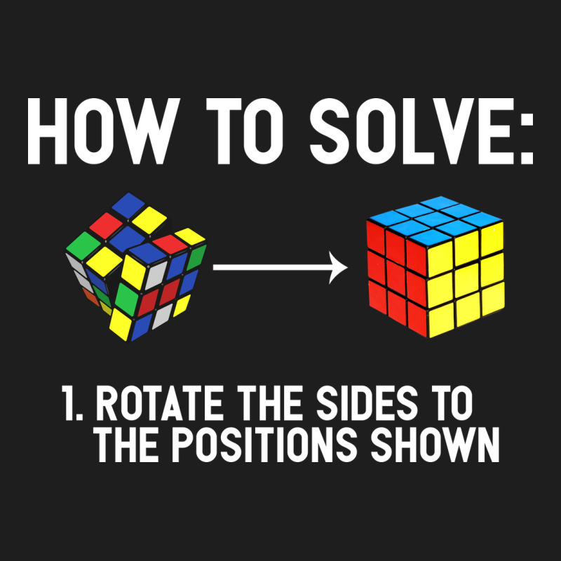 Youth Rubiks Cube Rotate The Sides To The Position Shown Cube Classic Tee by DesigneFamous | Teevron