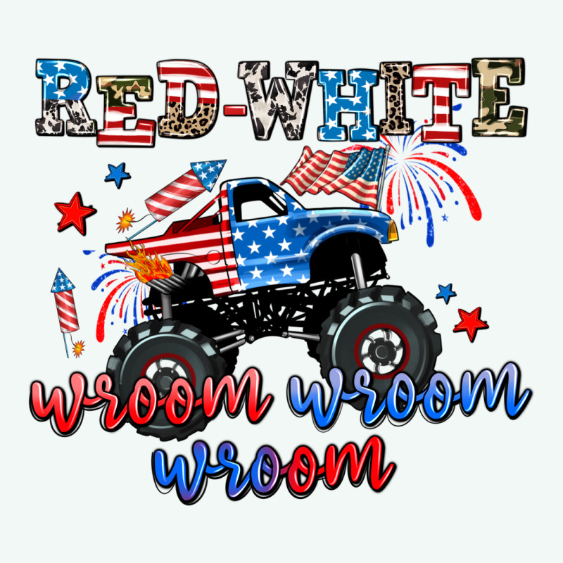 Red White Wroom Wroom Wroom Premium Hoodie by AdoDesignShop | Teevron