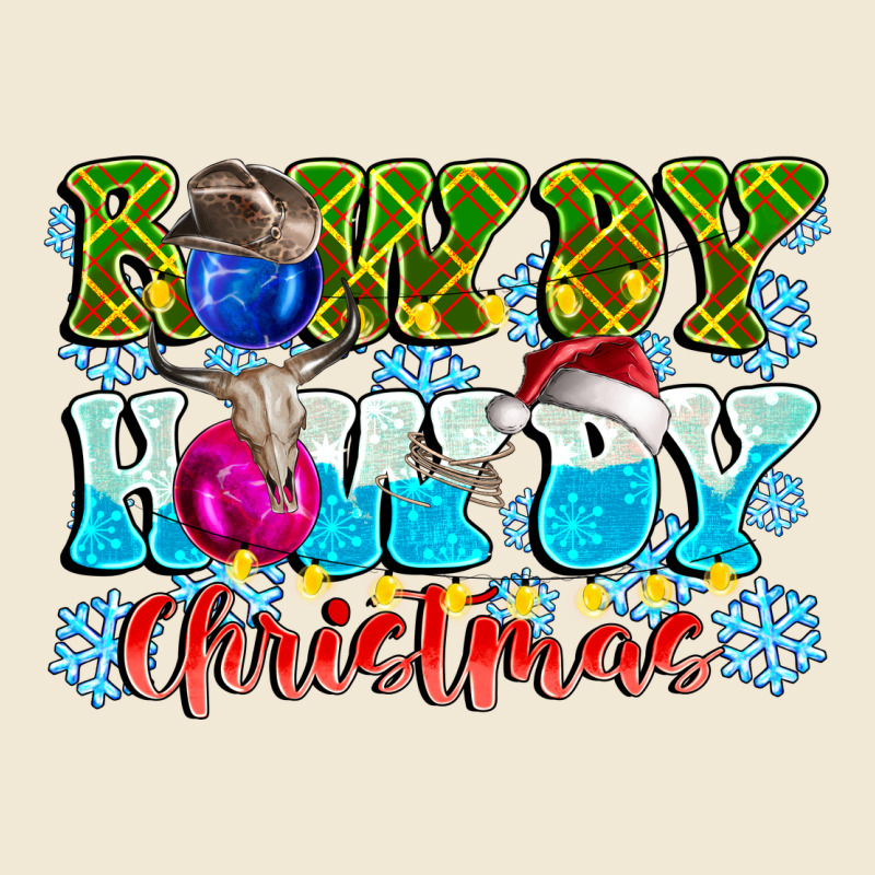 Rowdy Howdy Christmas Premium Tee by CowhideDigitalArt | Teevron
