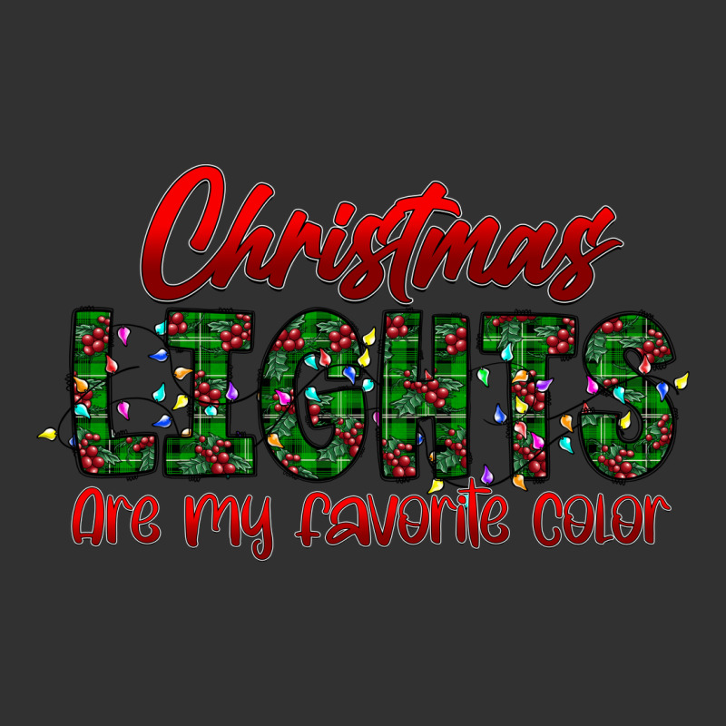 Festive Christmas Lights Text Art Urban Heavy Tee by CowhideDigitalArt | Teevron