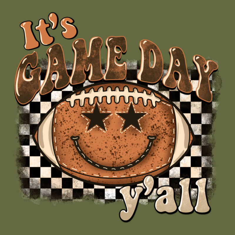 It's Game Day Y'all Football Smiley Face Long Sleeve Tee by BarkalooDesign | Teevron