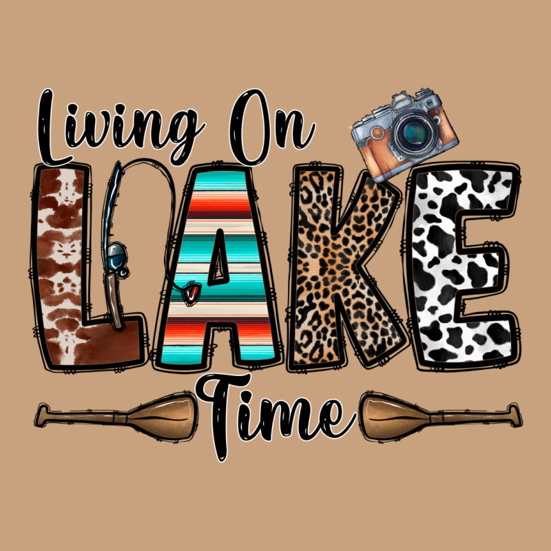 Living On Lake Time Vintage Tee by CowhideDigitalArt | Teevron
