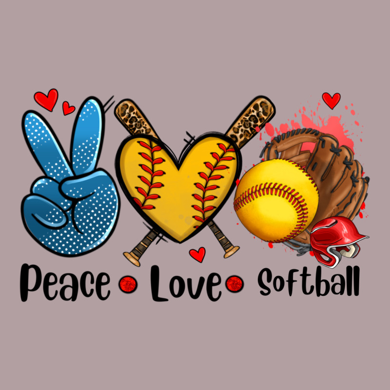 Peace Love  Softball Vintage Hoodie by AdoDesignShop | Teevron