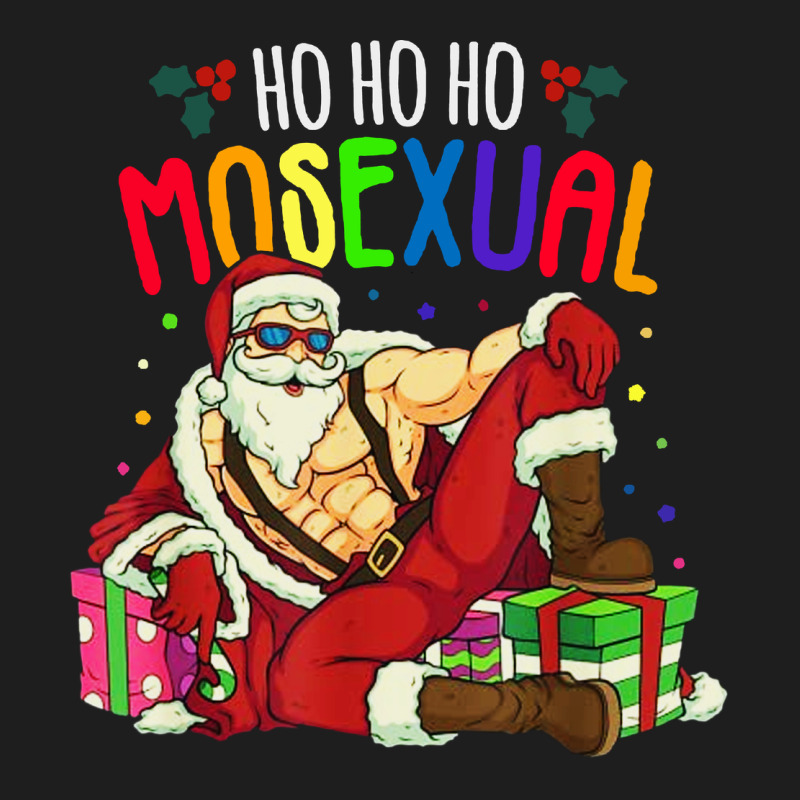 Mens Ho Ho Ho Mosexual Classic Tee by DesigneFamous | Teevron