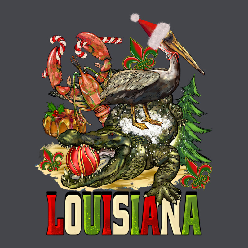 Christmas Louisiana Long Sleeve Tee by BarkalooDesign | Teevron