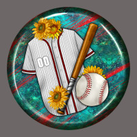 Baseball With Sunflower Round Earrings Classic Tee | Teevron