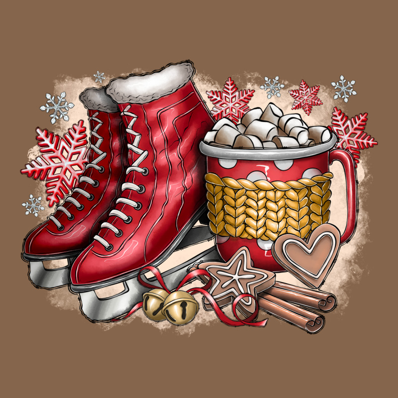 Christmas Ice Skating Premium Tee by CowhideDigitalArt | Teevron