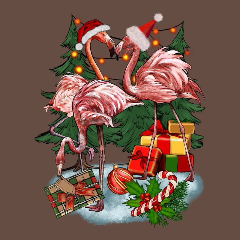 Christmas Flamingo Long Sleeve Tee by BarkalooDesign | Teevron