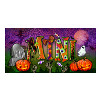 halloween mini license plate | Teevron