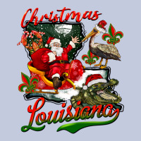 Louisiana Christmas With Santa Long Sleeve Tee | Teevron