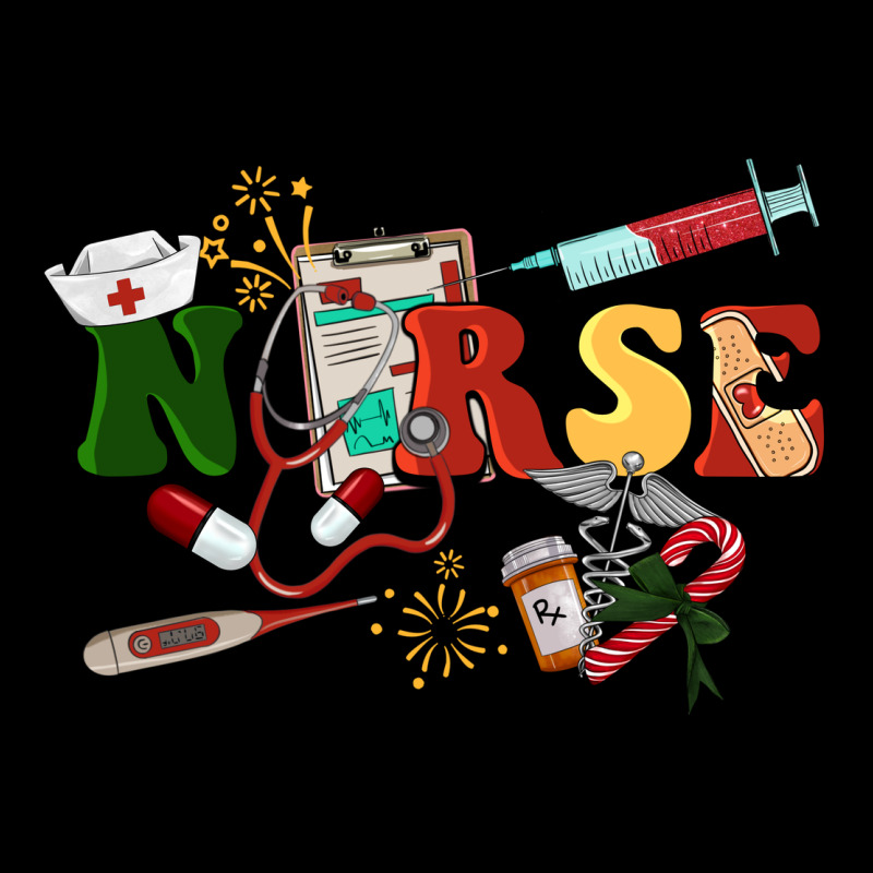 Christmas Nurse Long Sleeve Tee by BarkalooDesign | Teevron