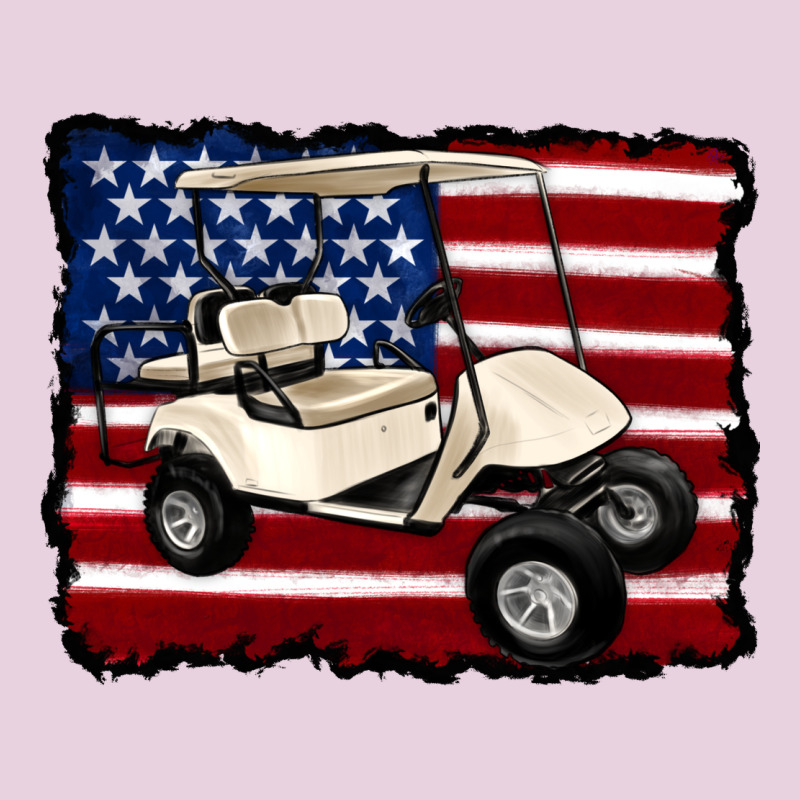 Golf Cart American Flag Ladies Tee by Artiststas | Teevron