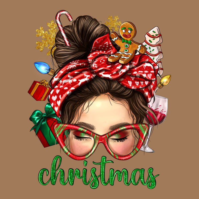Christmas Messy Bun With Gingerbread Man Classic Tee by BundleAndBundleShop | Teevron
