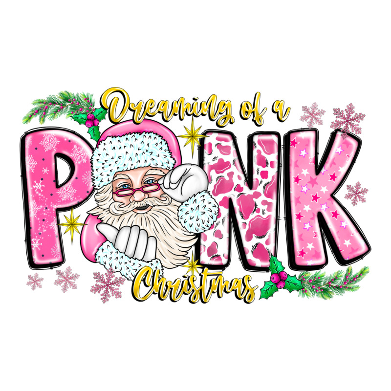 Dreaming Of A Pink Christmas Premium Tee by CowhideDigitalArt | Teevron