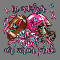 In October We Wear Pink Football Premium Hoodie | Teevron