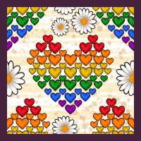 Pride Lgbtq Hearts And Daisy Seamless Pattern Classic Tee | Teevron