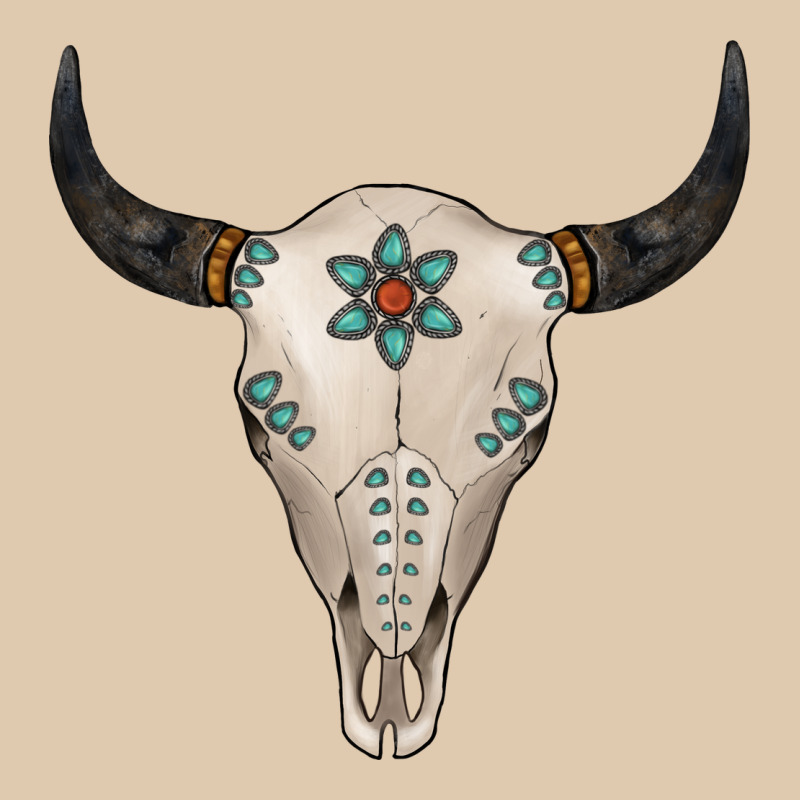 Turquoise Bull Skull Classic Tee by Jasminsmagicworld | Teevron