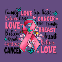 Breast Cancer Ribbons With Cancer Words Vintage Hoodie | Teevron